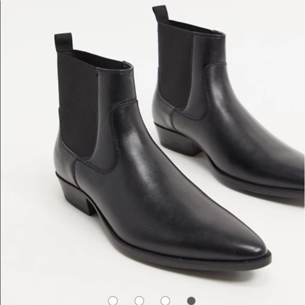 new ASOS Cuban heel western Chelsea boot UK 11